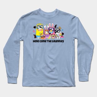 bluey here come the grannies Long Sleeve T-Shirt